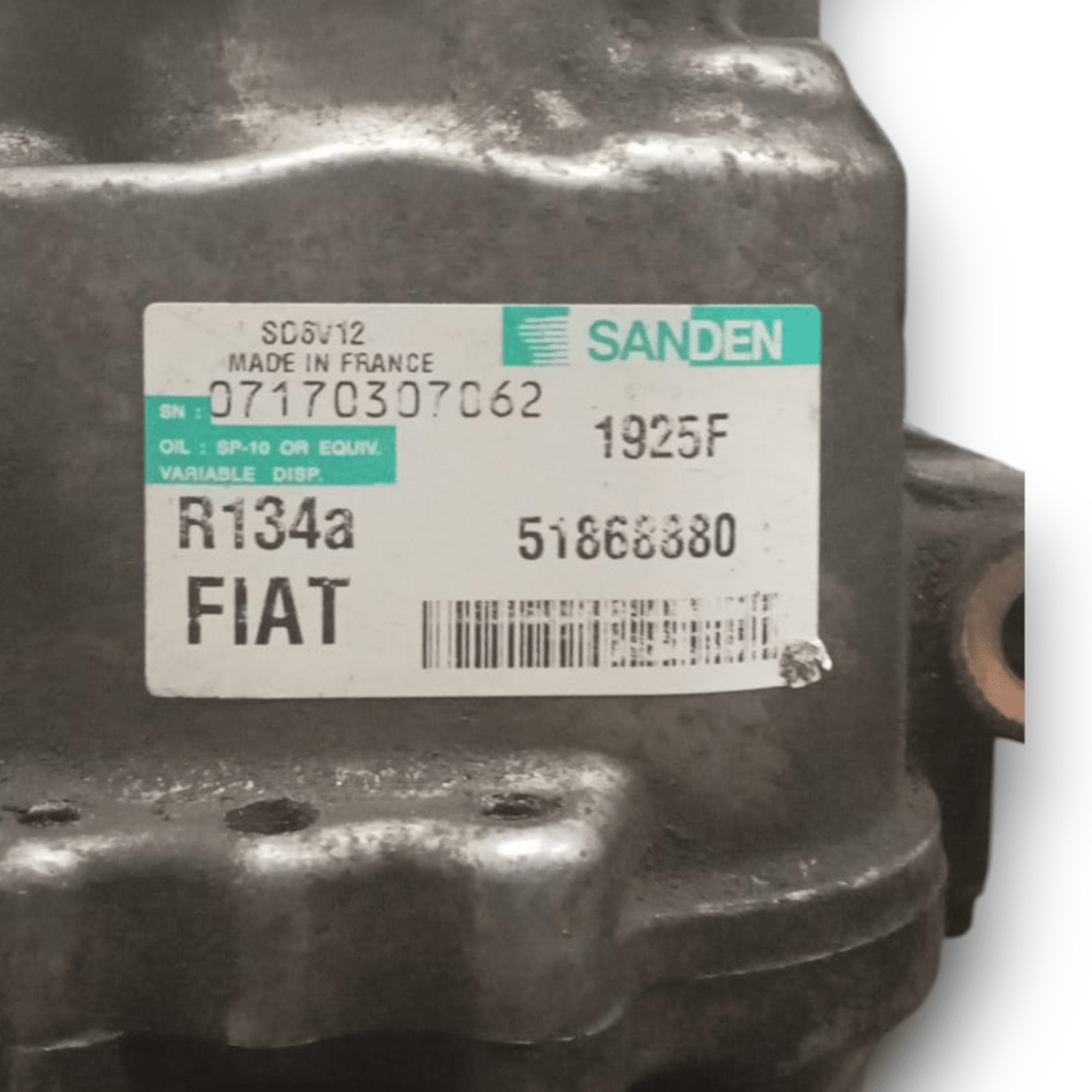Compressione aria condizionata fiat doblo cod . 51868880 1.6 diesel ( 2009 > 2022 ) - F&P CRASH SRL - Ricambi Usati