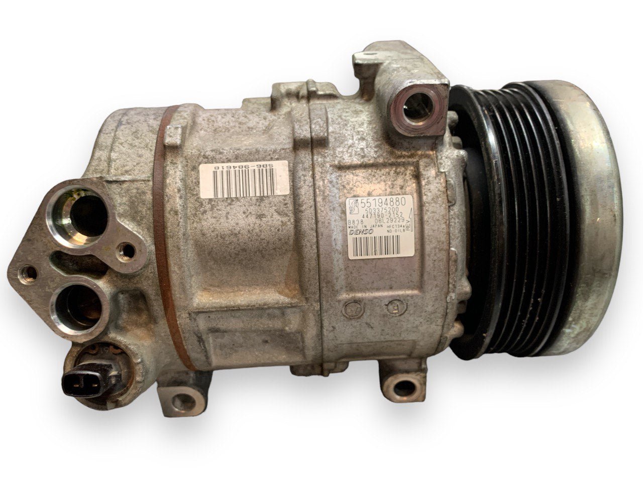 Air compressor / climate Fiat Punto Evo 1.4 Petrol / Methane (2016) COD:55194880 - F&P CRASH SRLS - Used Parts