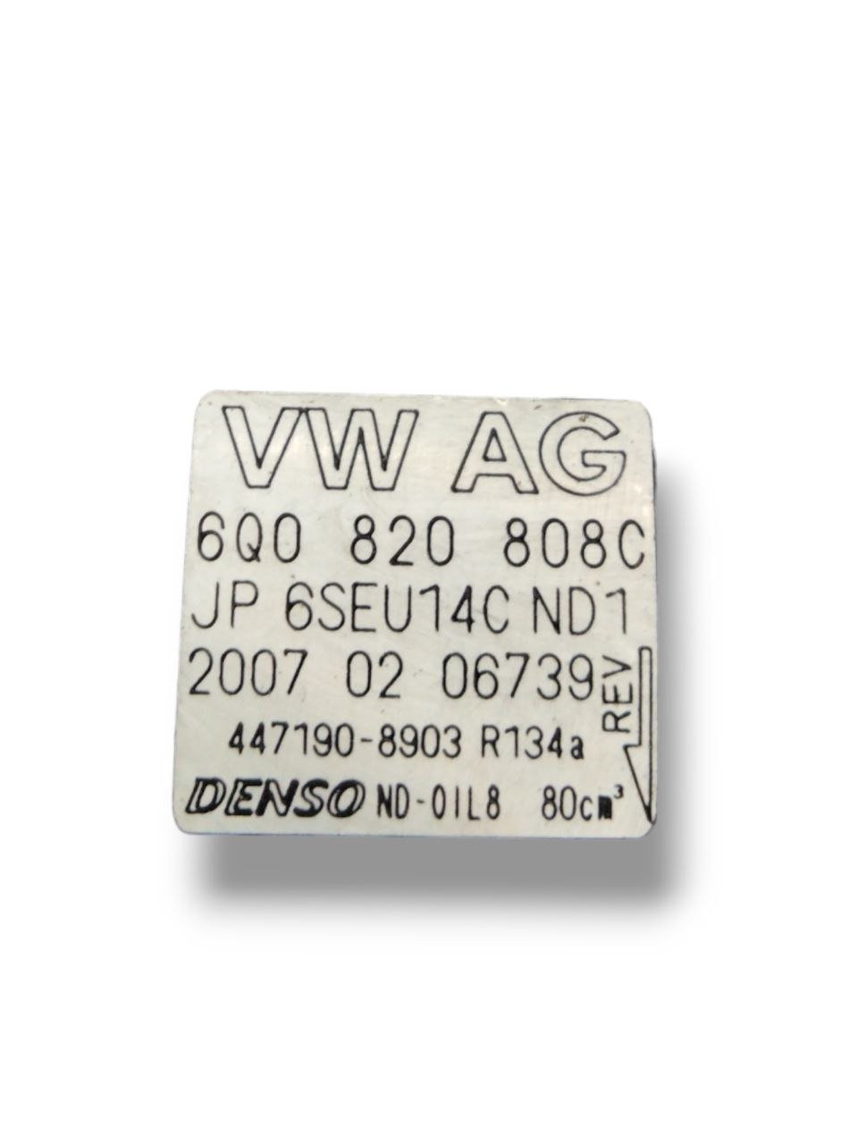 Compressore aria clima Volkswagen Polo 9N / Skoda Fabia / Volkswagen Fox / Lupo / Audi A2 1.2b (2004)cod.6Q0820808C - F&P CRASH SRLS - Ricambi Usati