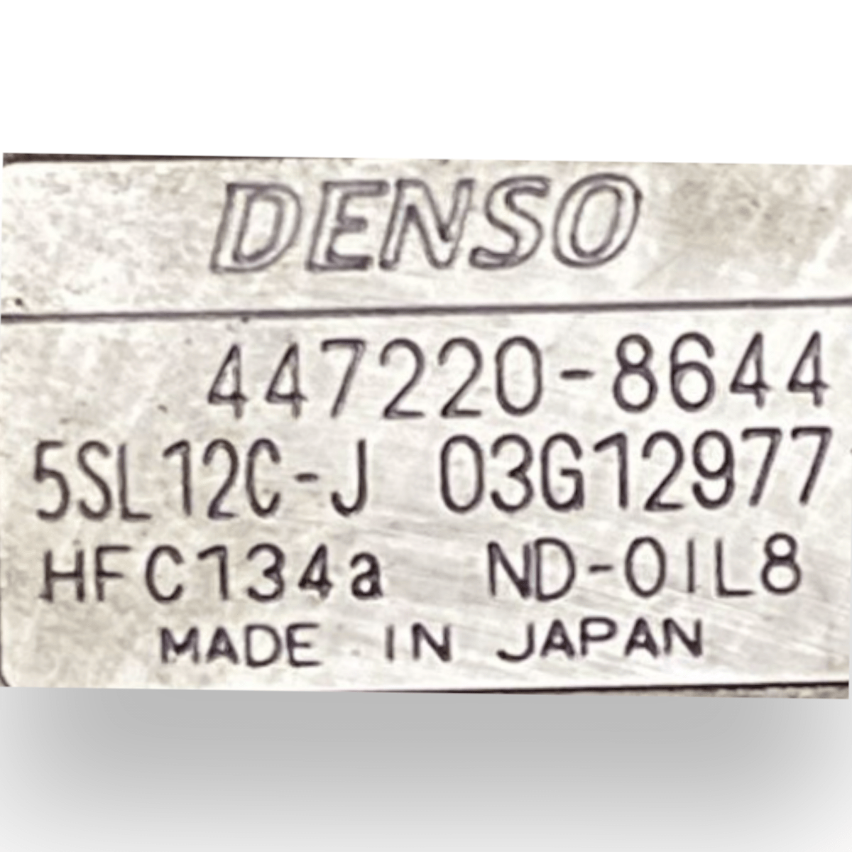 compressore aria condizionata clima alfa romeo 147 1.9 diesel cod: 447220 - 8644 (2000 - 2010) - F&P CRASH SRLS - Ricambi Usati