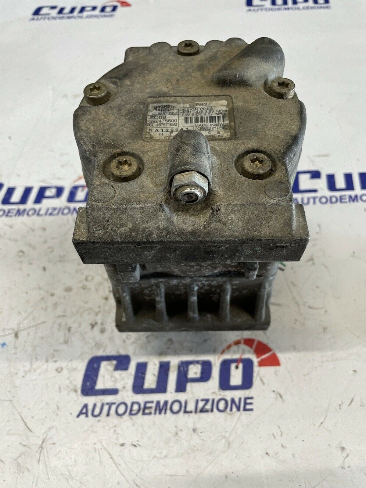 Air Conditioning Compressor Clima FIAT 1.2 Bz PUNTO(188) '99 to '03 592475600 - F&P CRASH SRLS - Used Parts