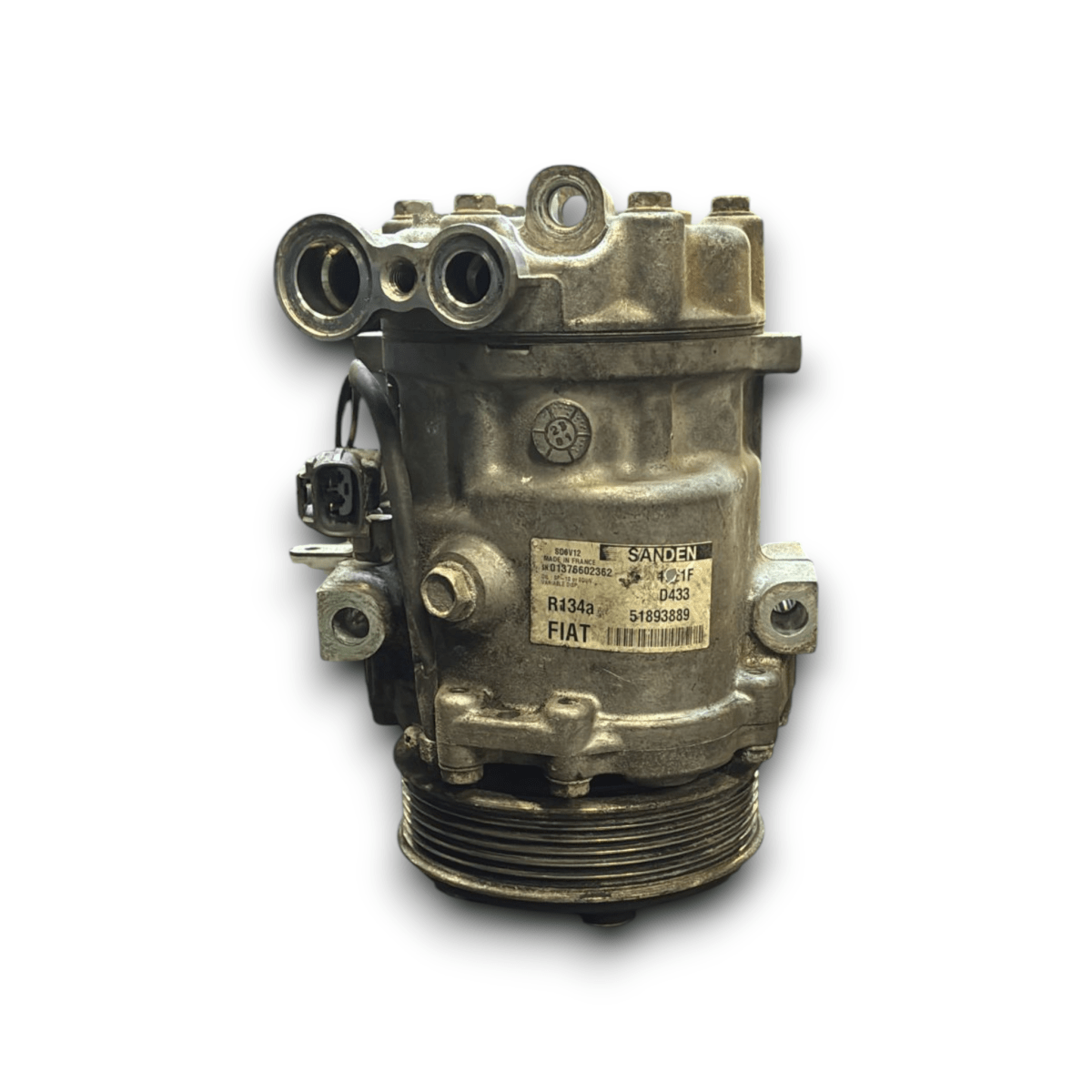 Compressore aria condizionata fiat grande punto 1.3 diesel cod : 51893889 (2005 - 2012) - F&P CRASH SRL - Ricambi Usati