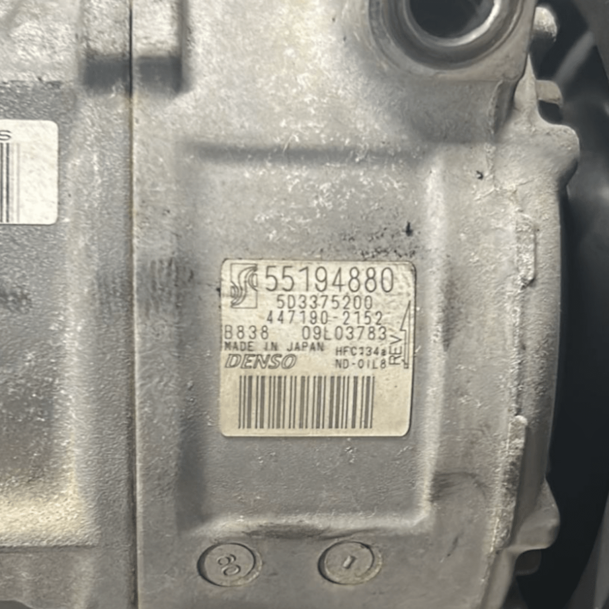 Compressore Aria Condizionata Fiat Punto Evo 1.4 Benzina cod:55194880 (2012 >) - F&P CRASH SRL - Ricambi Usati