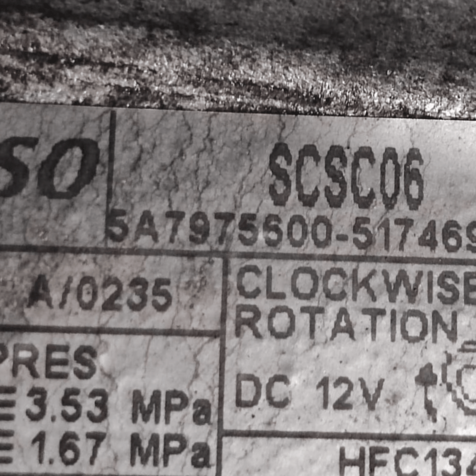 Air Conditioning Compressor Fiat Qubo 1.3 Diesel COD: 5A7975600 (2008 - 2019) - F&P CRASH SRLS - Used Parts