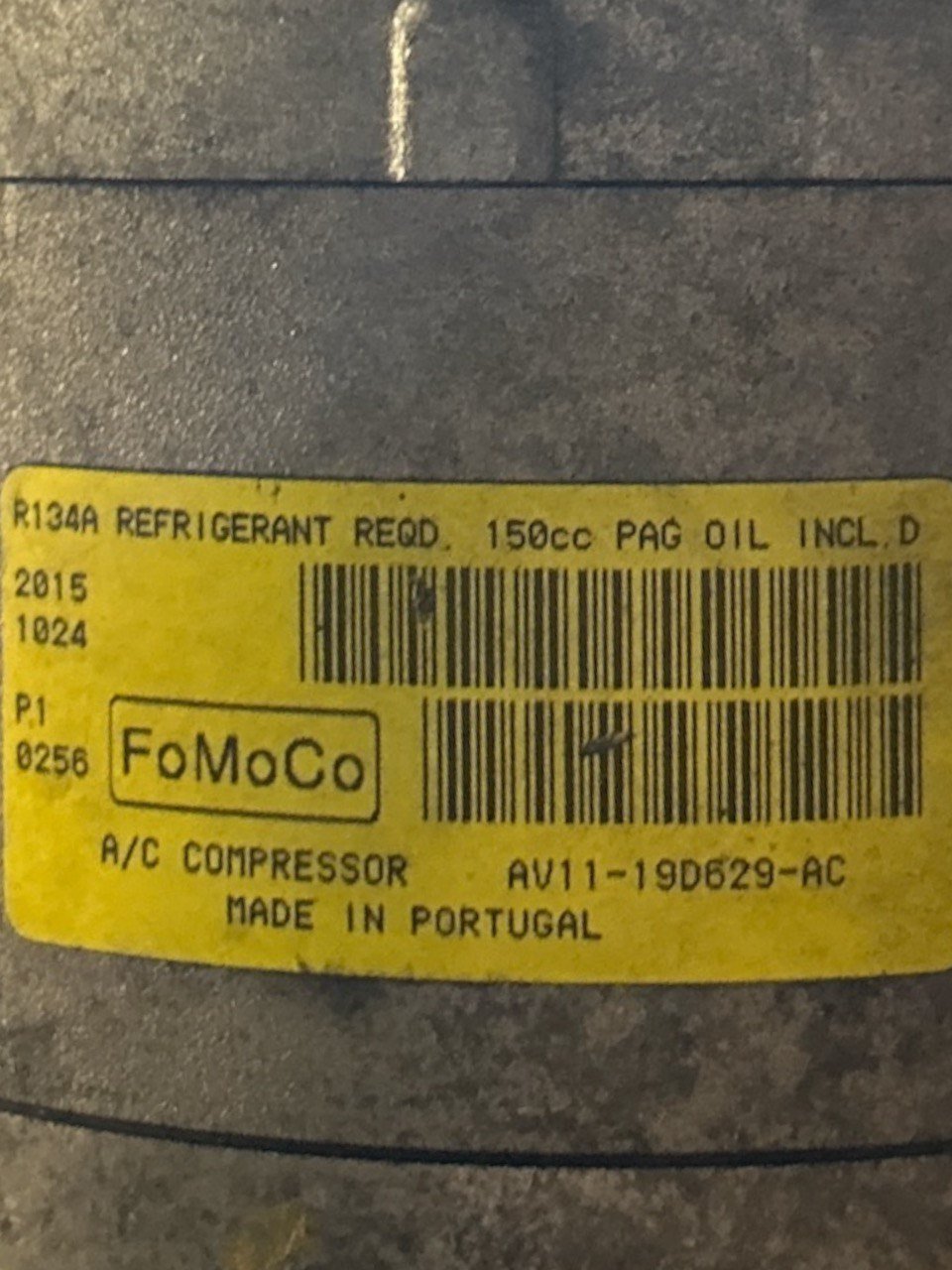 Compressore Aria Condizionata Ford Fiesta VI 1.4 Benzina (2008 > 2017) cod.AV11 - 19D629 - AC - F&P CRASH SRLS - Ricambi Usati