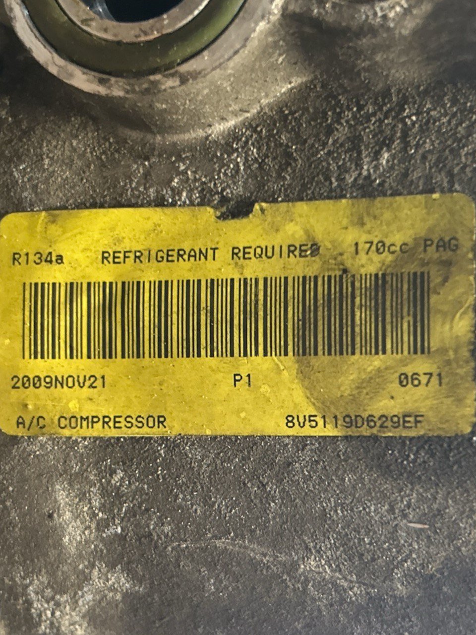 Ford Fiesta VI 1.4 Petrol Air Conditioning Compressor cod.8V5119D629EF (2008 > 2017) - F&P CRASH SRLS - Used Parts