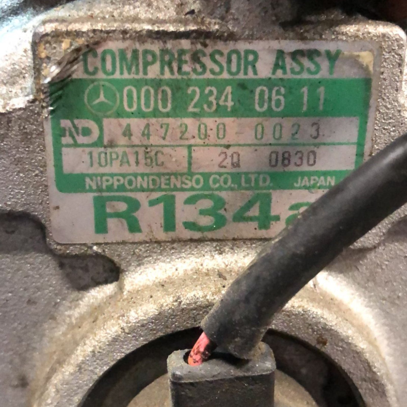 Air Conditioning Compressor Mercedes Benz Class C W202 2.2 Diesel (1993 > 2001) code:0002340611 - F&P CRASH SRLS - Used Parts