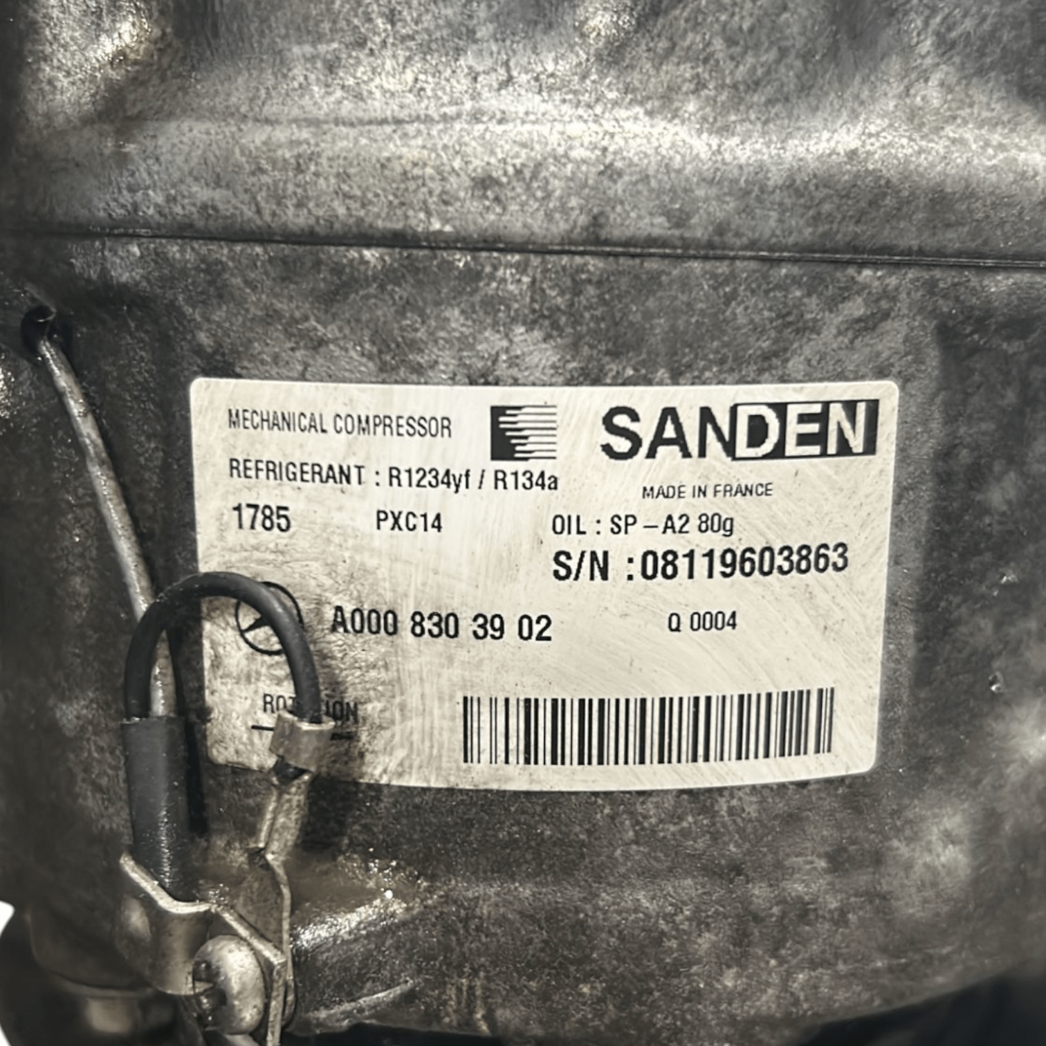 Air Conditioning Compressor Mercedes Benz GLC 2.2 Diesel code:A0008303902 (2015 > 2022) - F&P CRASH SRLS - Used Parts