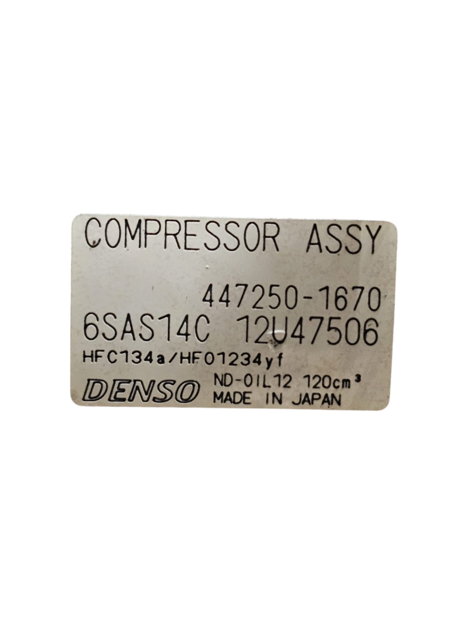 Air Conditioning Compressor Mercedes CLA W117 2.2 Diesel Code:4472501670 (2013 - 2019) - F&P CRASH SRLS - Used Parts