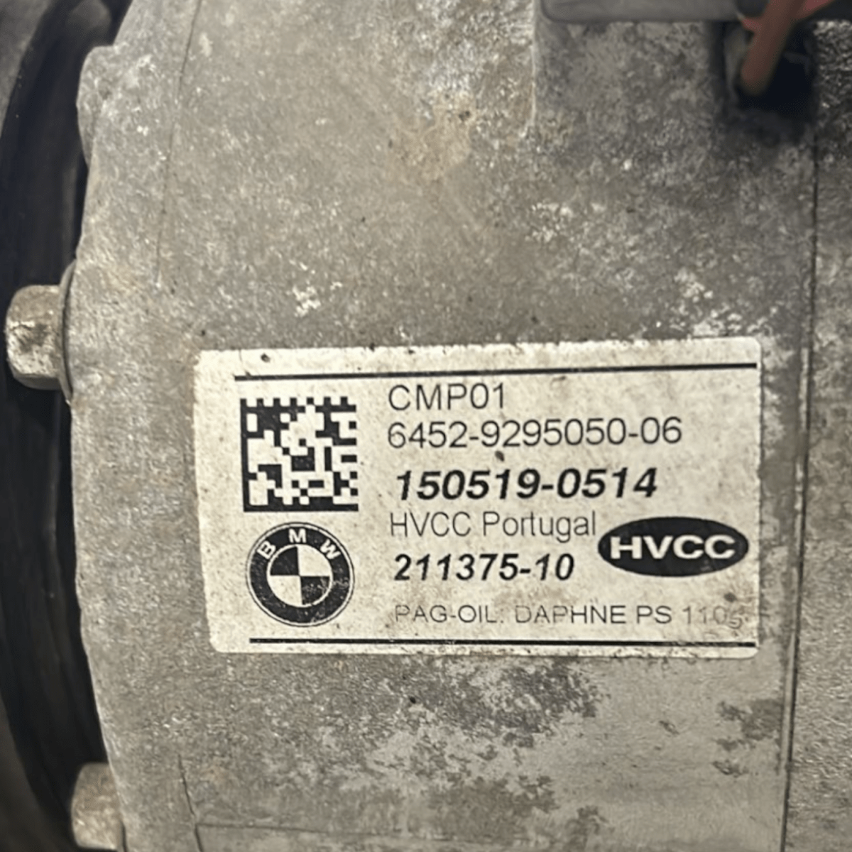 Mini Cooper F55 1.5 Diesel Air Conditioning Compressor cod:211375 - 10 (2014 >) - F&P CRASH SRLS - Used Parts