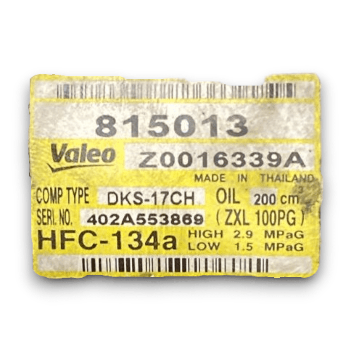 Compressore aria condizionata Nissan Navara d22 cod . z0016339a 2.5 diesel (1997 > 2005) - F&P CRASH SRL - Ricambi Usati