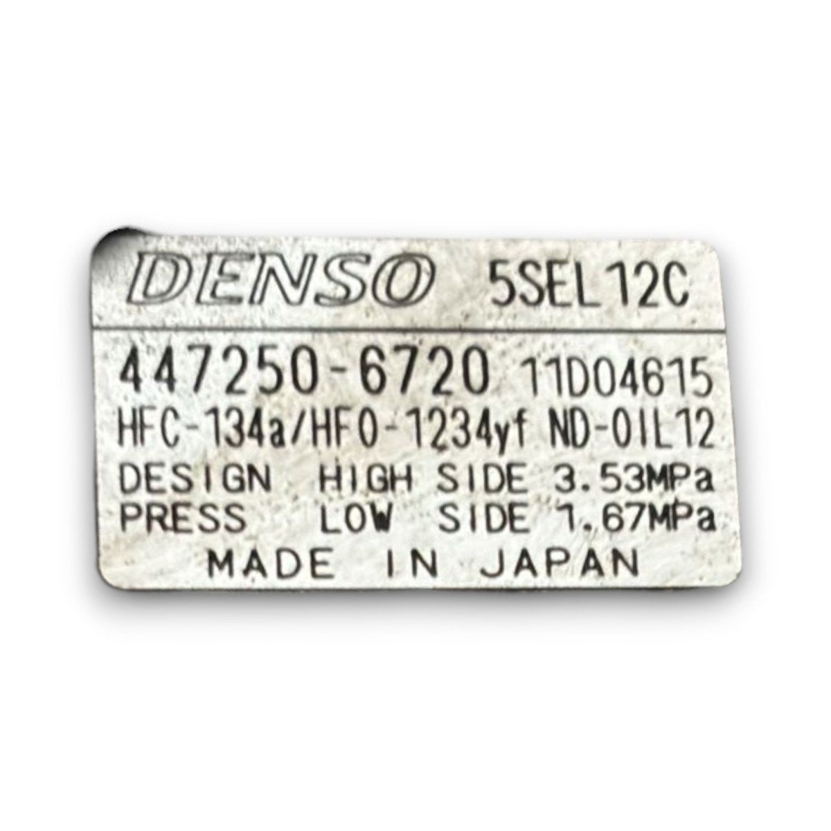 Compressore aria condizionata peugeot 2008 II cod . 447250 - 6720 1.5 diesel (2019 >) - F&P CRASH SRL - Ricambi Usati