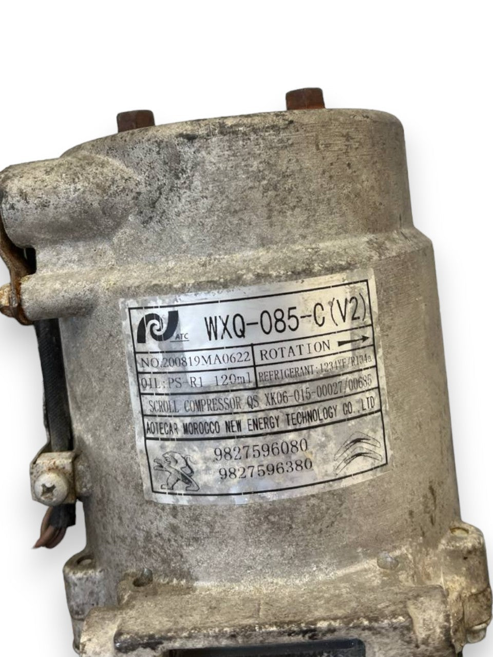Air Conditioning Compressor Peugeot 208 II / Citroen C3 / Opel Corsa F 1.2 Puretech Petrol (2019>) code: 9827596080 - F&P CRASH SRLS - Used Parts