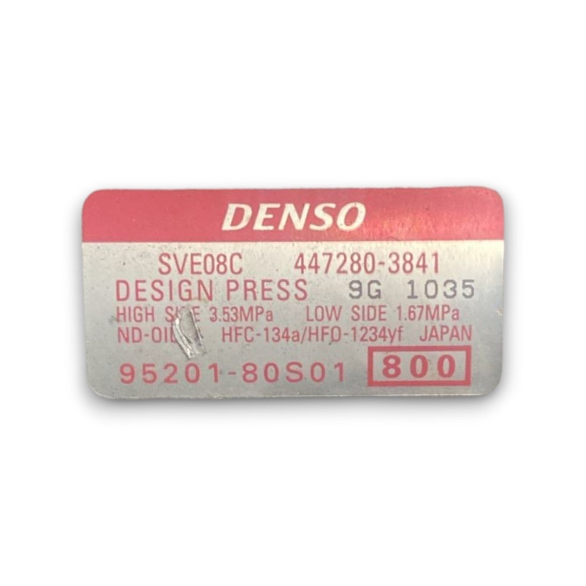 Compressore aria condizionata suzuki swift V cod . 447280 - 3841 1.2 benzina (2010 > 2017) - F&P CRASH SRL - Ricambi Usati