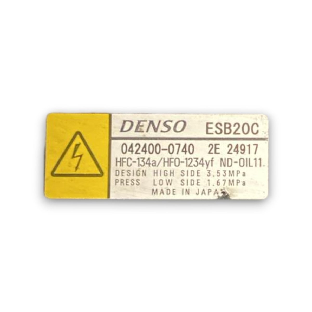 Compressore aria condizionata Toyota Yaris IV cod . 042400 - 0740 1.5 benzina / hybrid (2020 >) - F&P CRASH SRL - Ricambi Usati