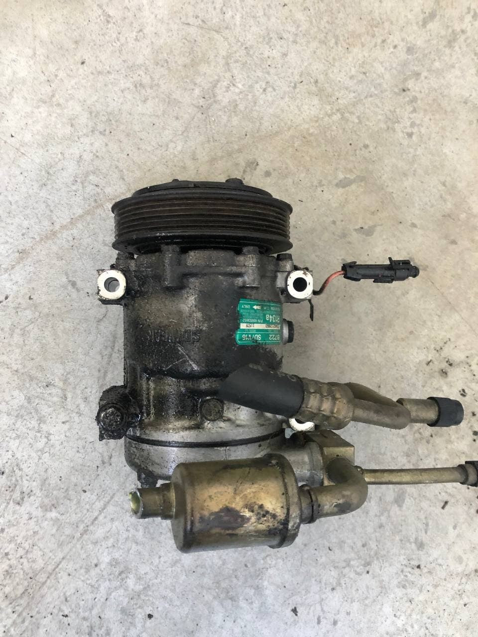 Air Conditioning Compressor A/C Alfa Romeo 147 1900 1.9 Jtdm 150 Hp Gt 60653652 - F&P CRASH SRLS - Used Parts