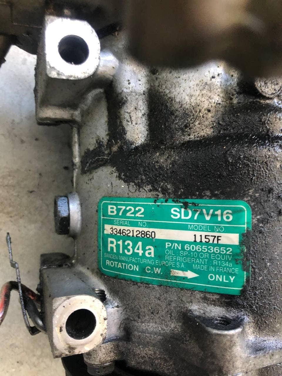 Air Conditioning Compressor A/C Alfa Romeo 147 1900 1.9 Jtdm 150 Hp Gt 60653652 - F&P CRASH SRLS - Used Parts