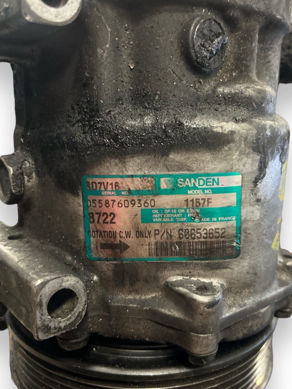 Air Conditioning Compressor Alfa Romeo 159 1.9 Diesel (2005 to 2011) code: 60653652 - F&P CRASH SRLS - Used Parts