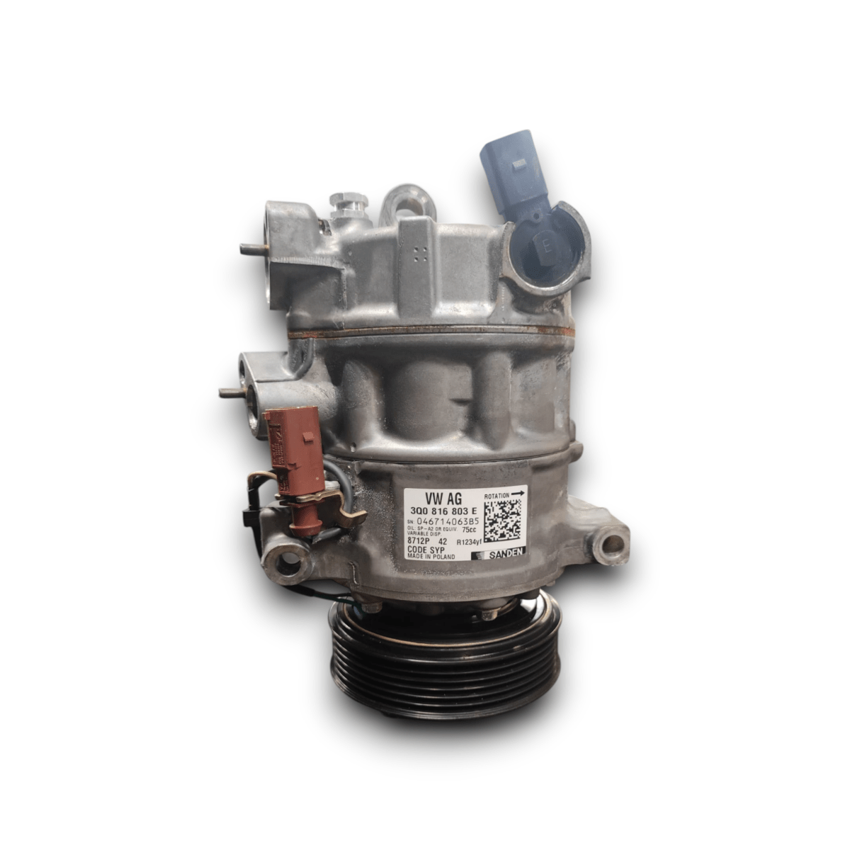 Air conditioning compressor Skoda Kamiq 1.0 petrol code: 3q0816803e (2018 - ) - F&P CRASH SRLS - Used Parts