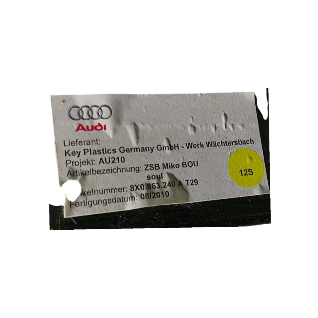 Dettaglio Consolle centrale anteriore Audi A1 8X 2010–2019 OEM 8X0863243A4PK - foto 5