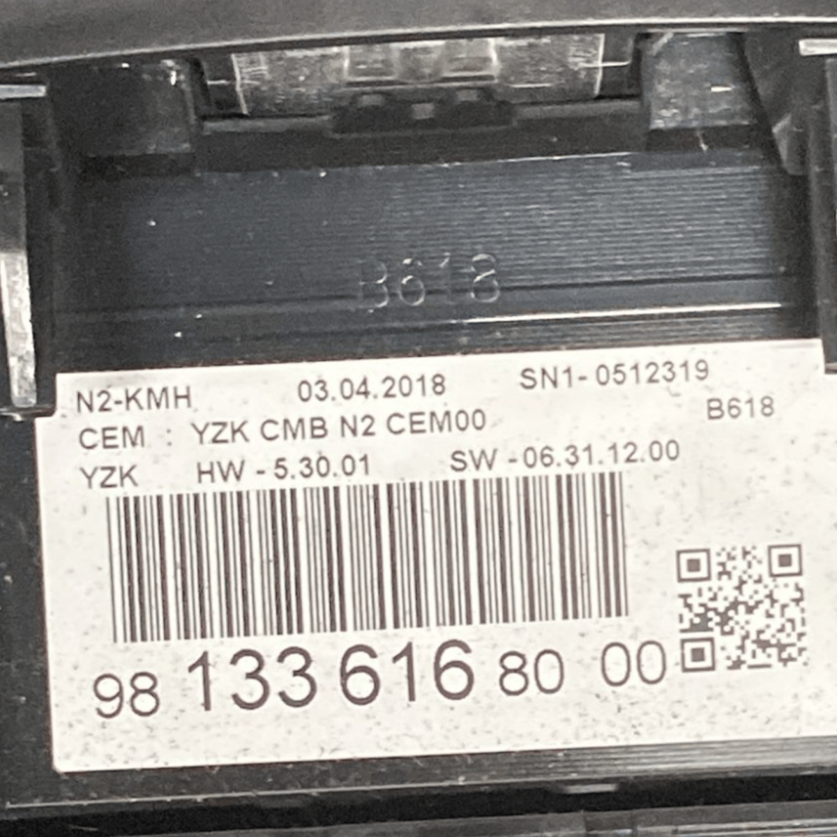 contachilometri / tachimetro citroen c3 III 1.2 benzina cod:981336168000 (2016 - 2024) - F&P CRASH SRLS - Ricambi Usati