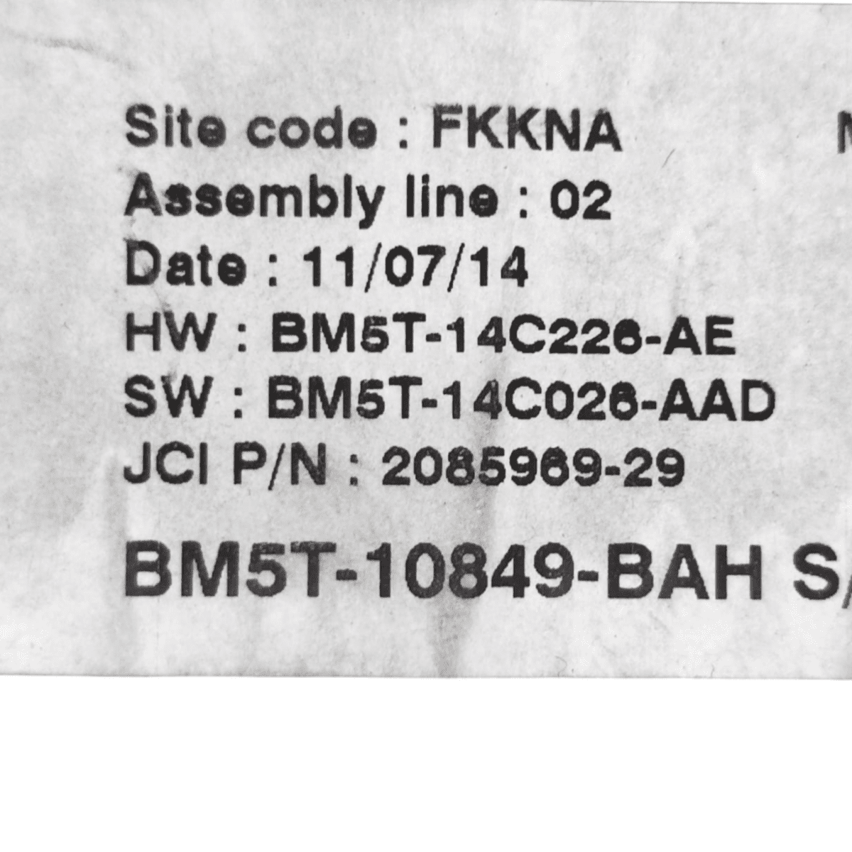 Odometer / speedometer ford b - max 1.0 petrol code: bm5t10849bah (2012 - 2018) - F&P CRASH SRL - Used Parts