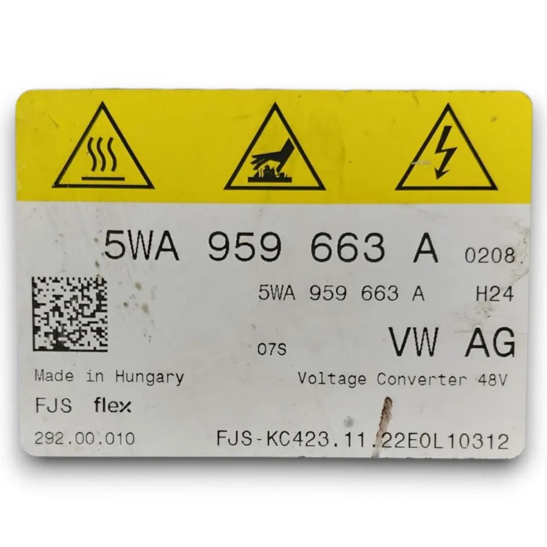 Convertitore di tensione DC/DC Skoda Octavia dal 2020 OEM 5WA959663A - F&P CRASH SRL - Ricambi Usati
