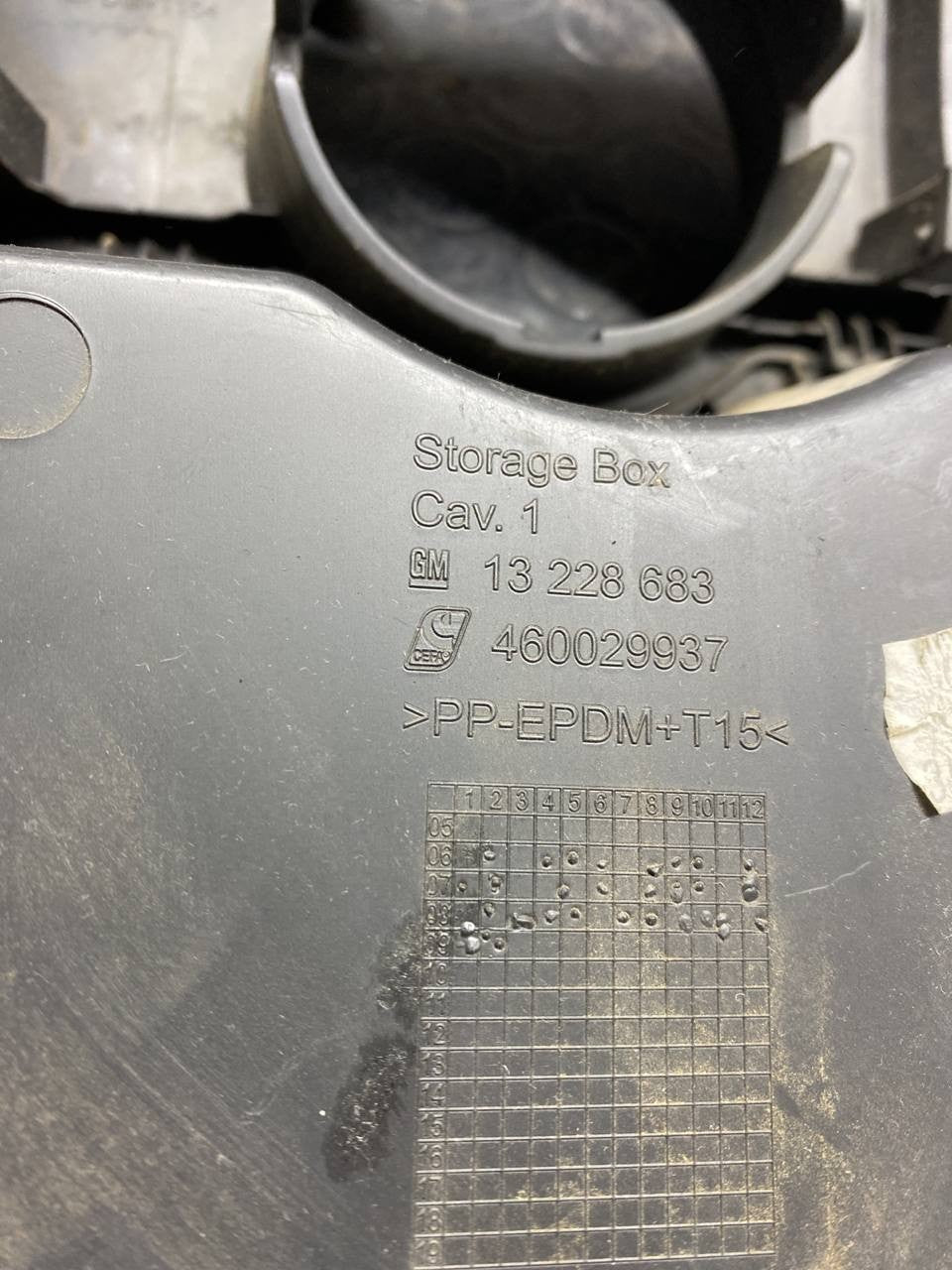 cover lower dashboard cover opel corsa (2010) code:13228683 - F&P CRASH SRLS - Used Spare Parts