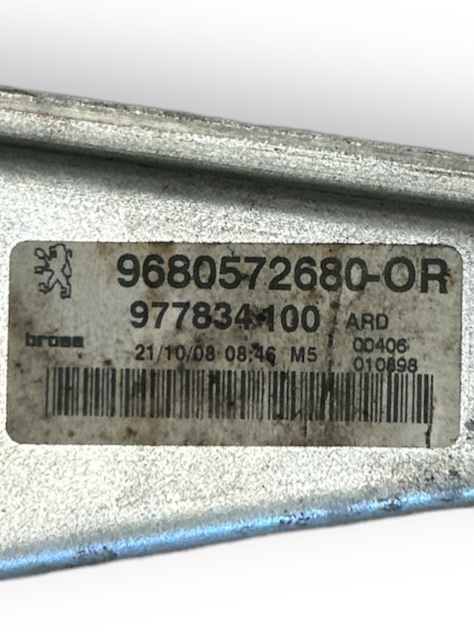 Manual Window Regulator Right Rear Peugeot 308 (2007 > 2014) cod.9680572680 - F&P CRASH SRLS - Used Spare Parts
