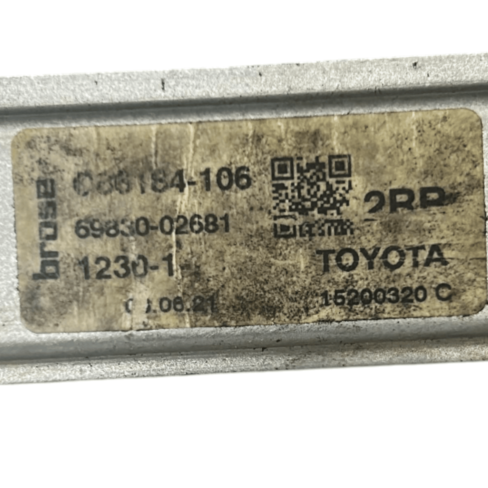 Right Rear Window Regulator Toyota Corolla (E210) cod.69830 - 02681 (2018 > ) - F&P CRASH SRLS - Used Parts