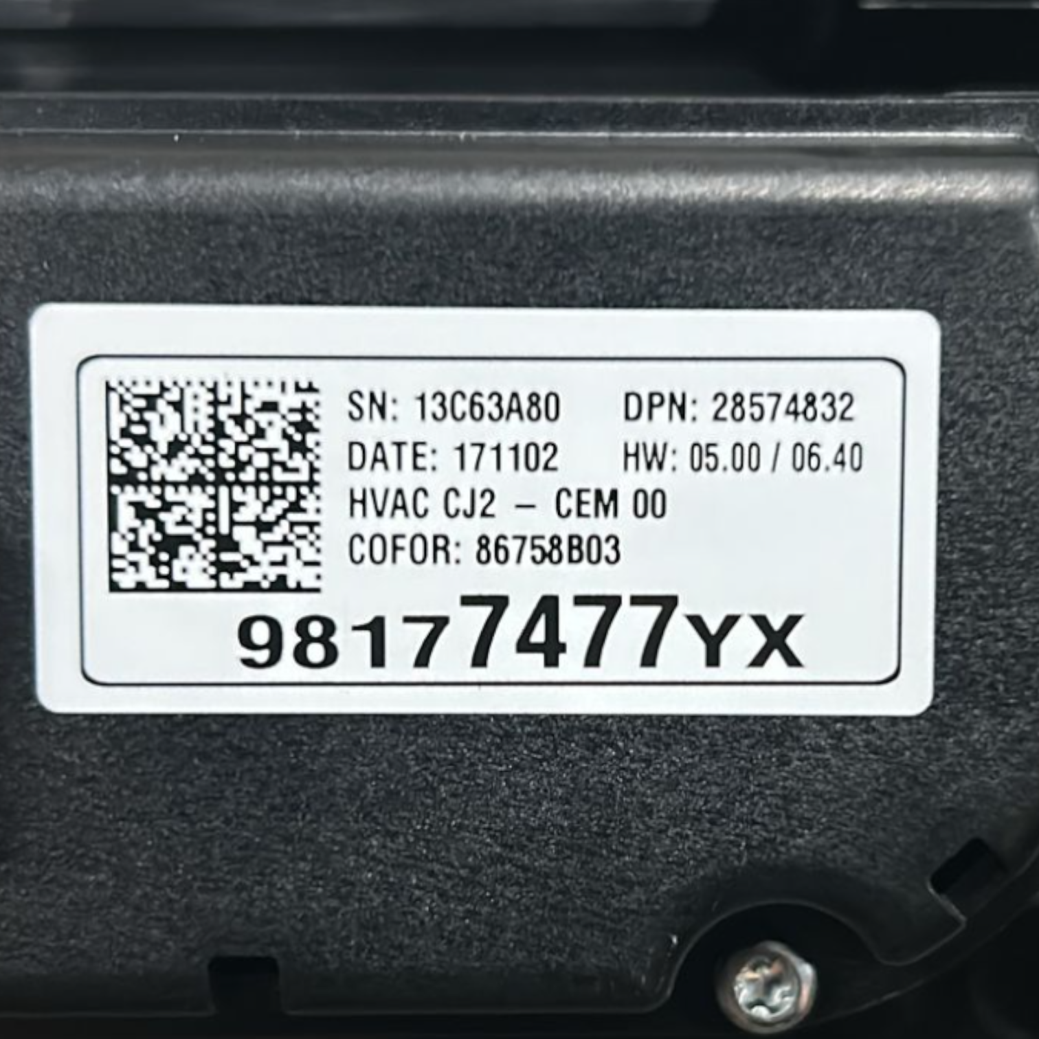 Avtomatska klimatska naprava Opel Grandland