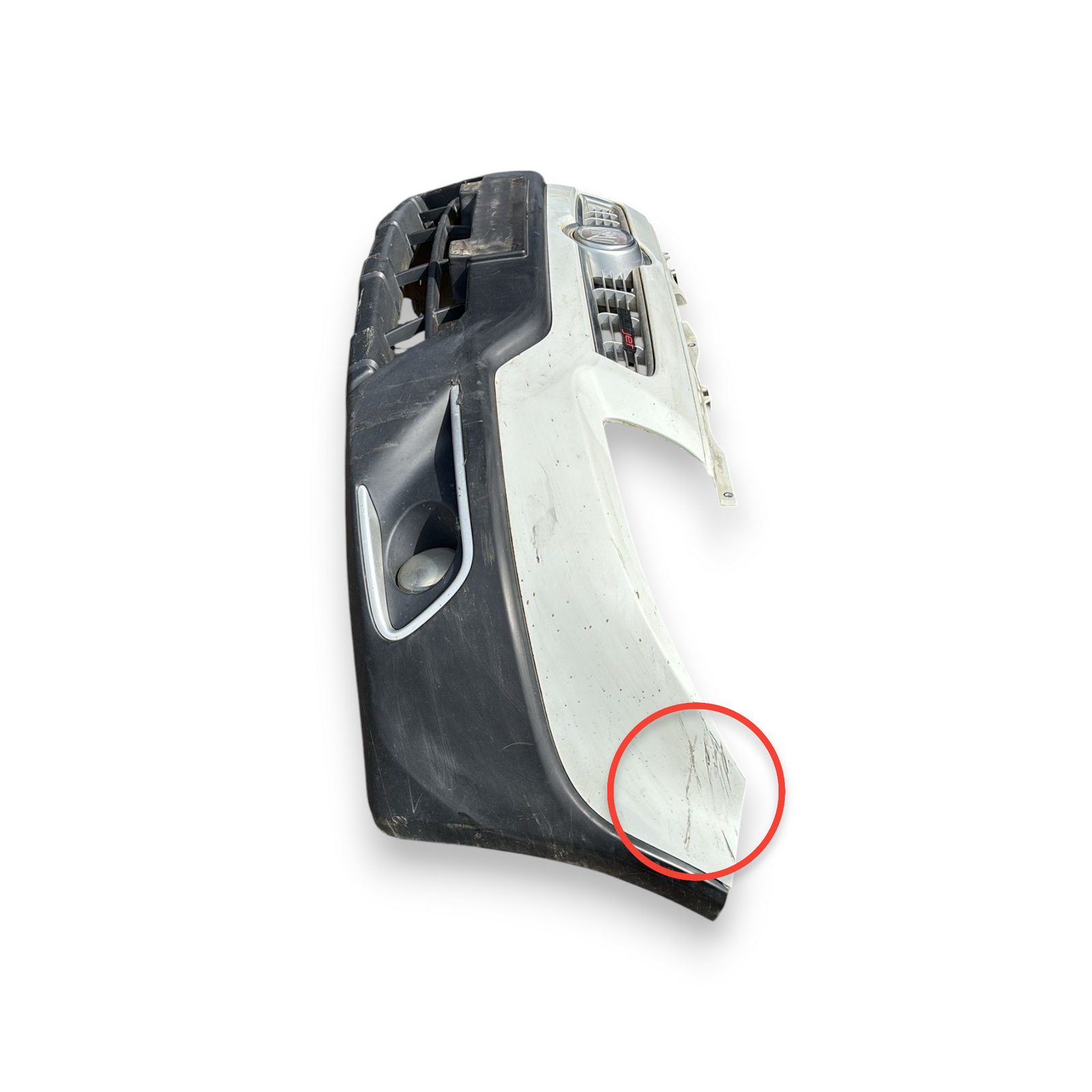 Para-choque dianteiro branco fiat sedici cod:71721-55la (2008-2014)