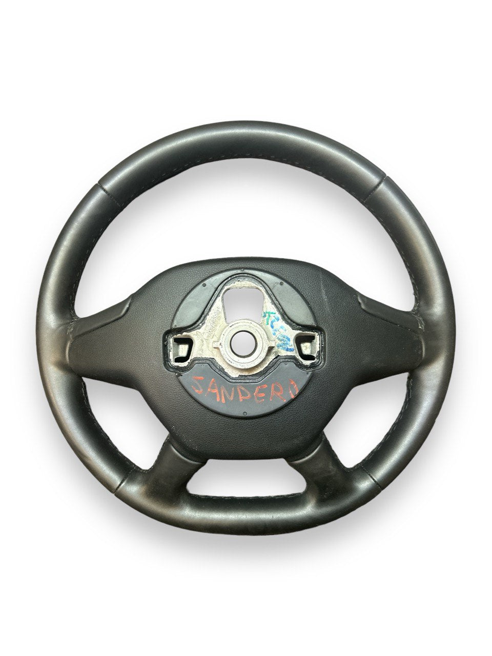 Dacia Sandero Stepway (2017) COD:484007478R Volante / Sterzo + Comandi al Volante In Pelle Nero - F&P CRASH SRLS - Ricambi Usati