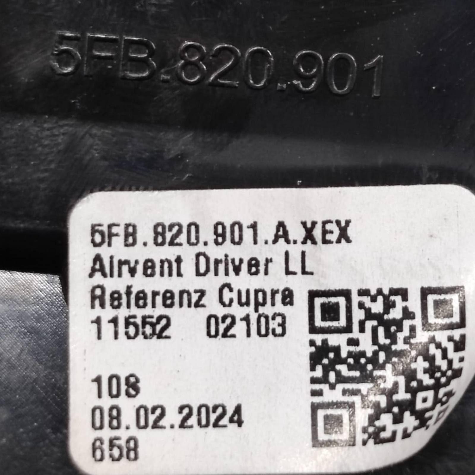 Cupra COD COD: 5FB820901A (2020-)