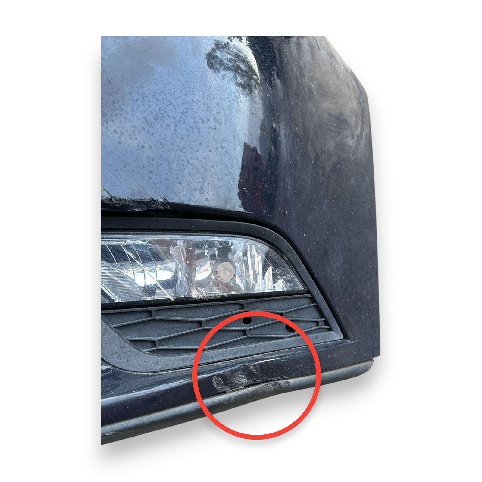 Parachoques delantero azul seat leon III cod:5f0807221r (2013-2019)