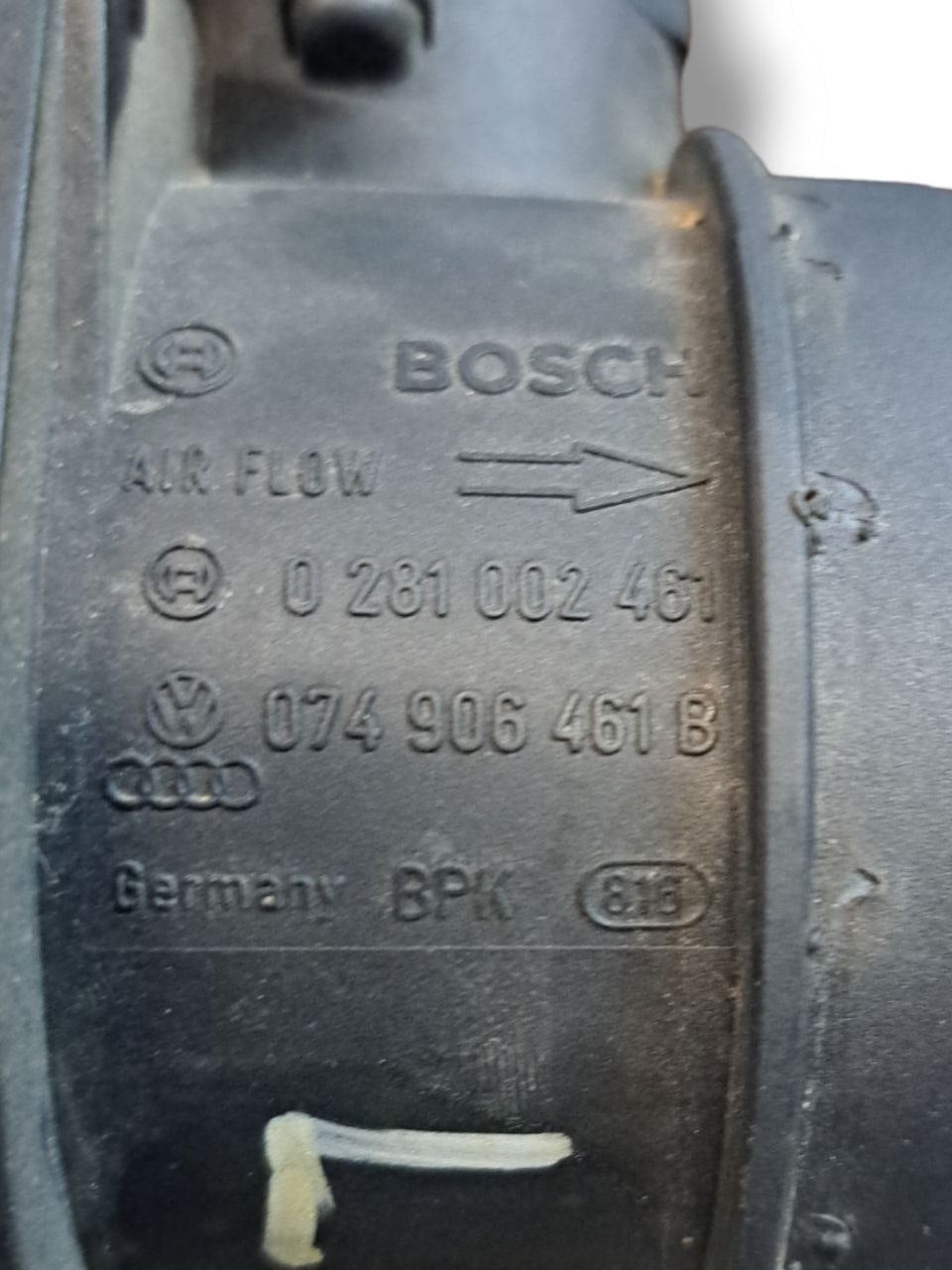 Debimetro Flussometro Seat Leon / Volkswagen / Audi / Skoda 1.9 diesel (2005) COD:074906461B - F&P CRASH SRLS - Ricambi Usati