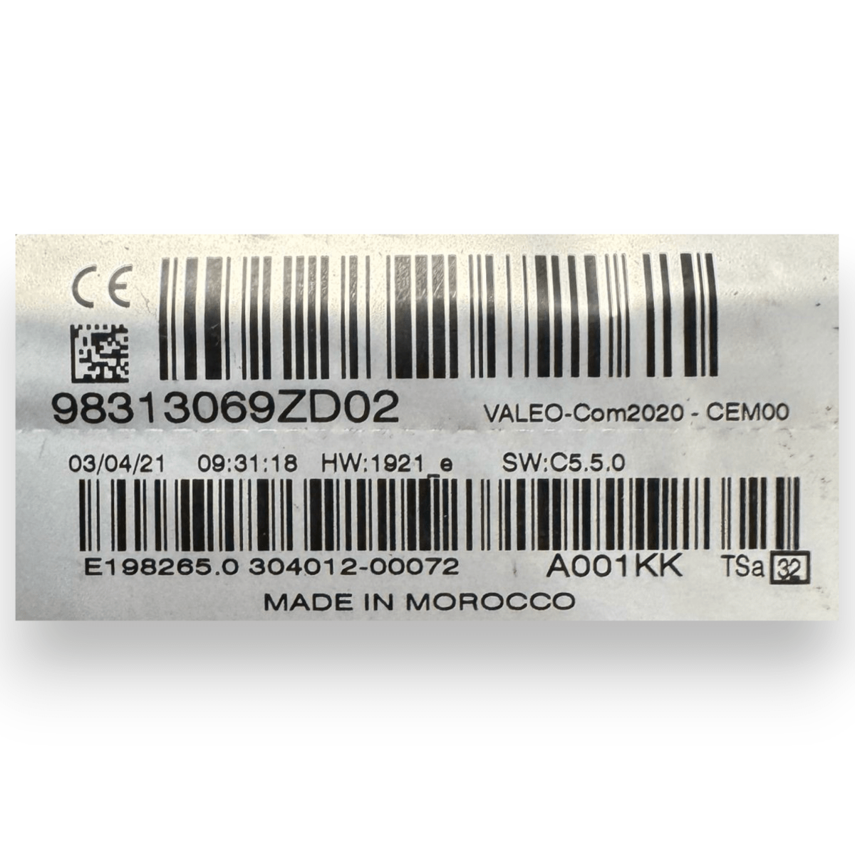Devioluci Citroen C4 (E) cod.98313069ZD (2020 - ) + contatto spiralato - F&P CRASH SRL - Ricambi Usati