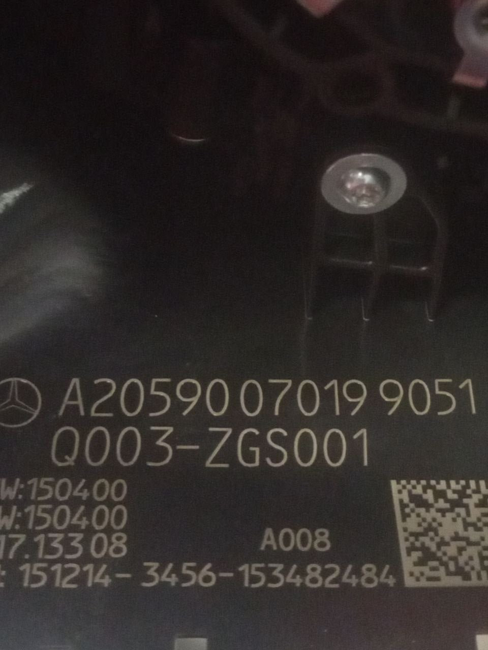 Devioluci / Cruise Control / Regolazione Elettronica Piantone Mercedes Classe C W205 (2017) cod:a2059007019 - F&P CRASH SRLS - Ricambi Usati