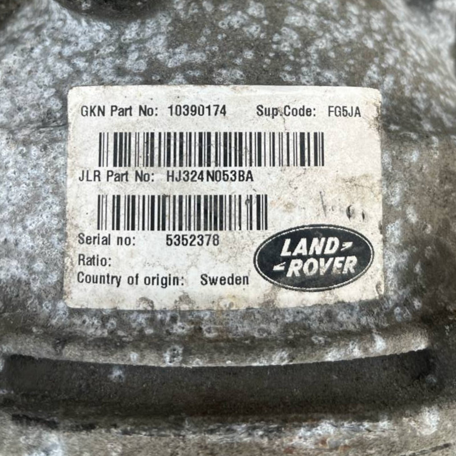 Differenziale posteriore/ Land/Range Rover Evoque L538 2.2 Diesel cod.HJ324N053BA (2011 - 2018) / cambio automatico - F&P CRASH SRLS - Ricambi Usati