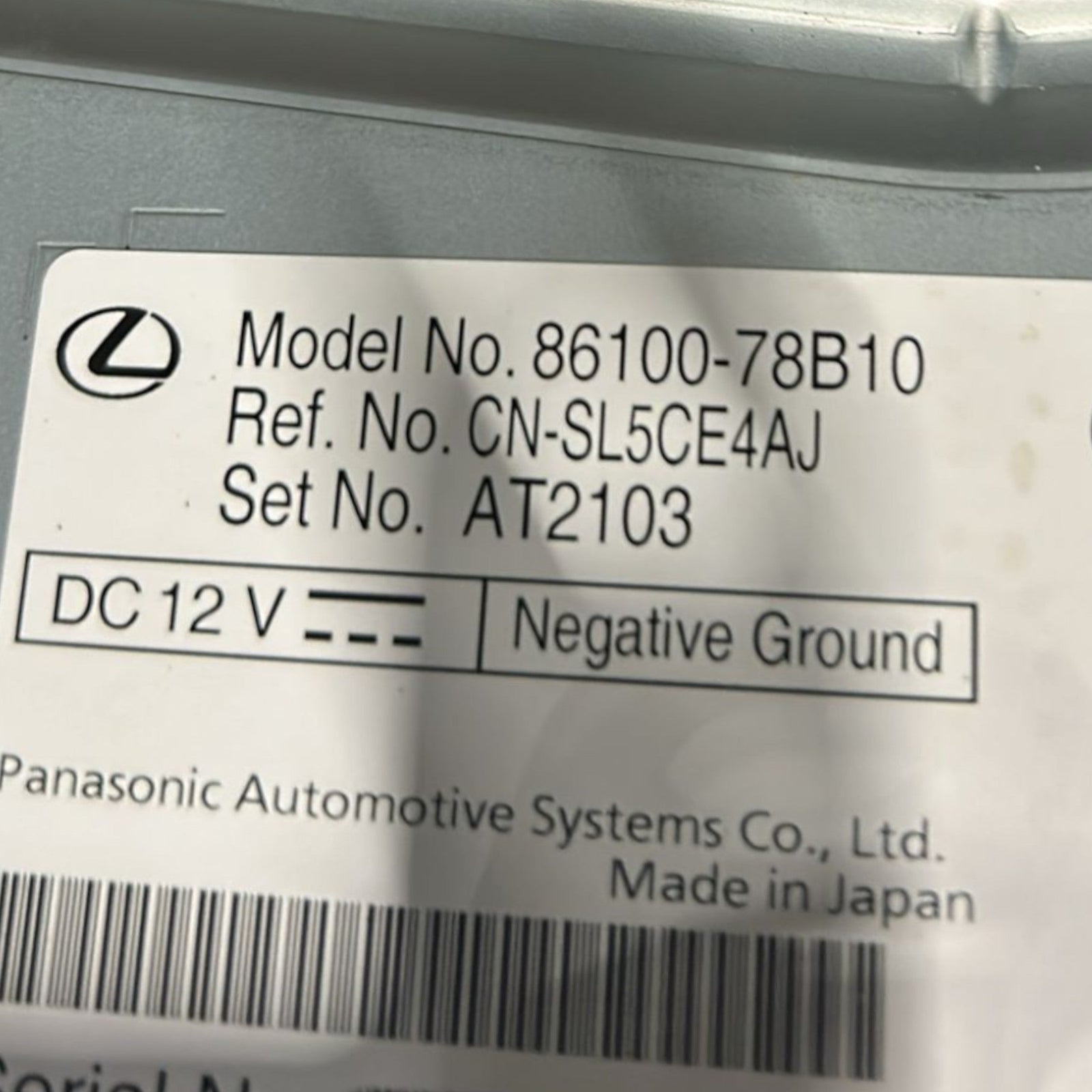 Display / Autoradio Lexus NX AZ20 cod:86100 - 78B10 (2021 >) - F&P CRASH SRLS - Ricambi Usati