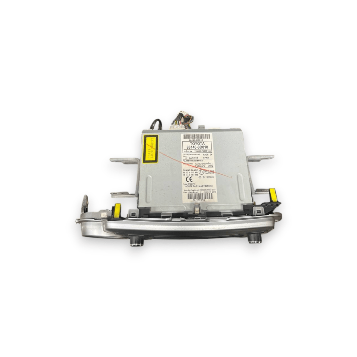 Display Autoradio Toyota Yaris III (2011 al 2019) cod: 86140 - 0D010 - F&P CRASH SRLS - Ricambi Usati