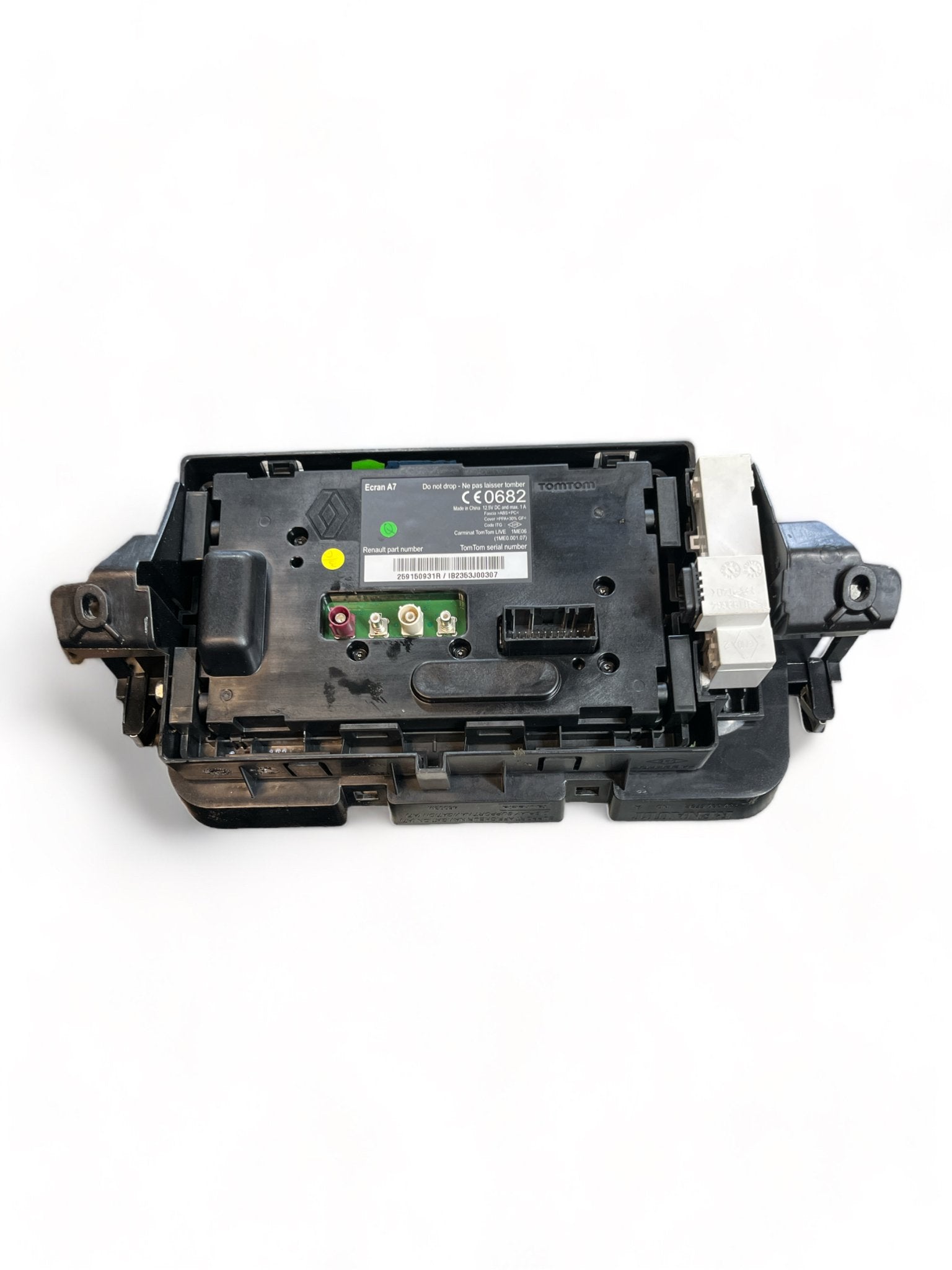 DISPLAY GPS NAVIGATORE TomTom RENAULT MEGANE III ( 2015 ) cod : 259150931R - F&P CRASH SRLS - Ricambi Usati
