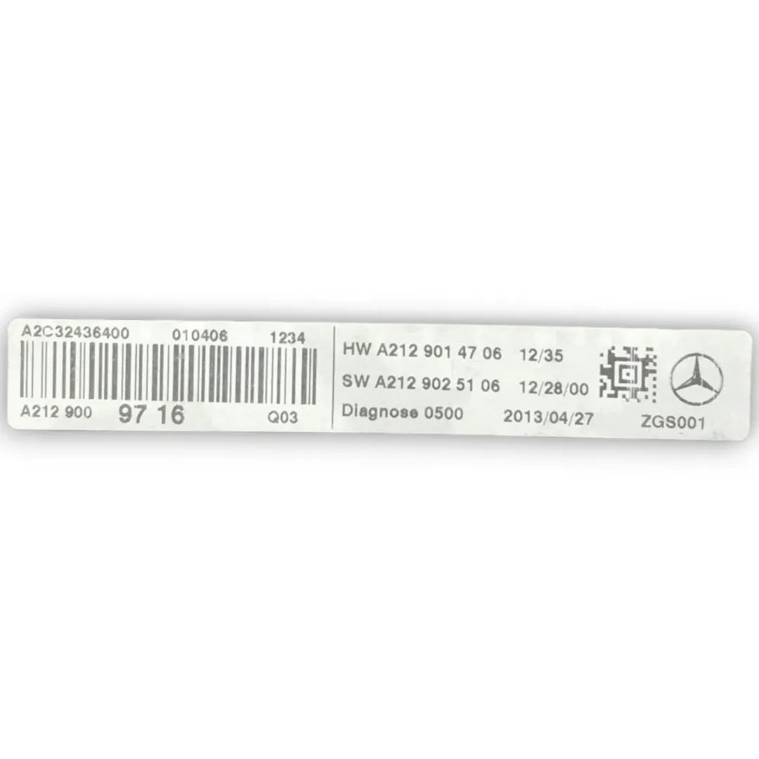 Display navigatore satellitare Mercedes-Benz Classe E W/S212 dal 2009 cod. A2129014706 - F&P CRASH SRL - Ricambi Usati