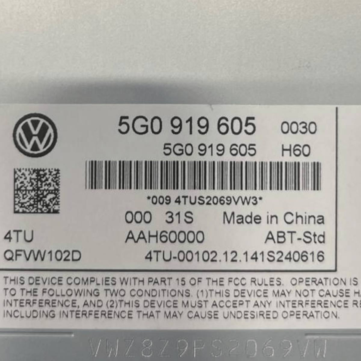 Display / Touch Screen Multifunction Display Volkswagen Golf VII (2012 to 2018) code: 5G0919605 - F&P CRASH SRLS - Used Parts