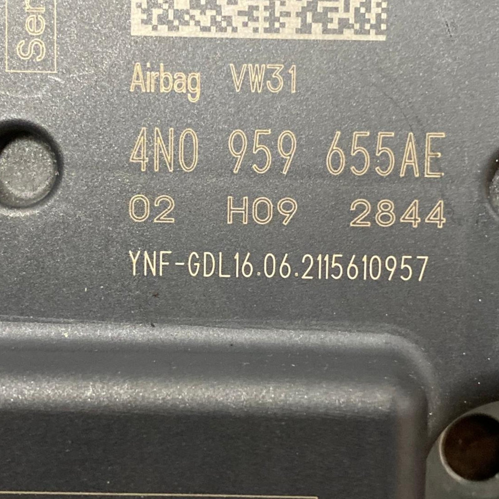 Centralina airbag Audi Q8 (2018-2023) Cod: 4N0959655AE