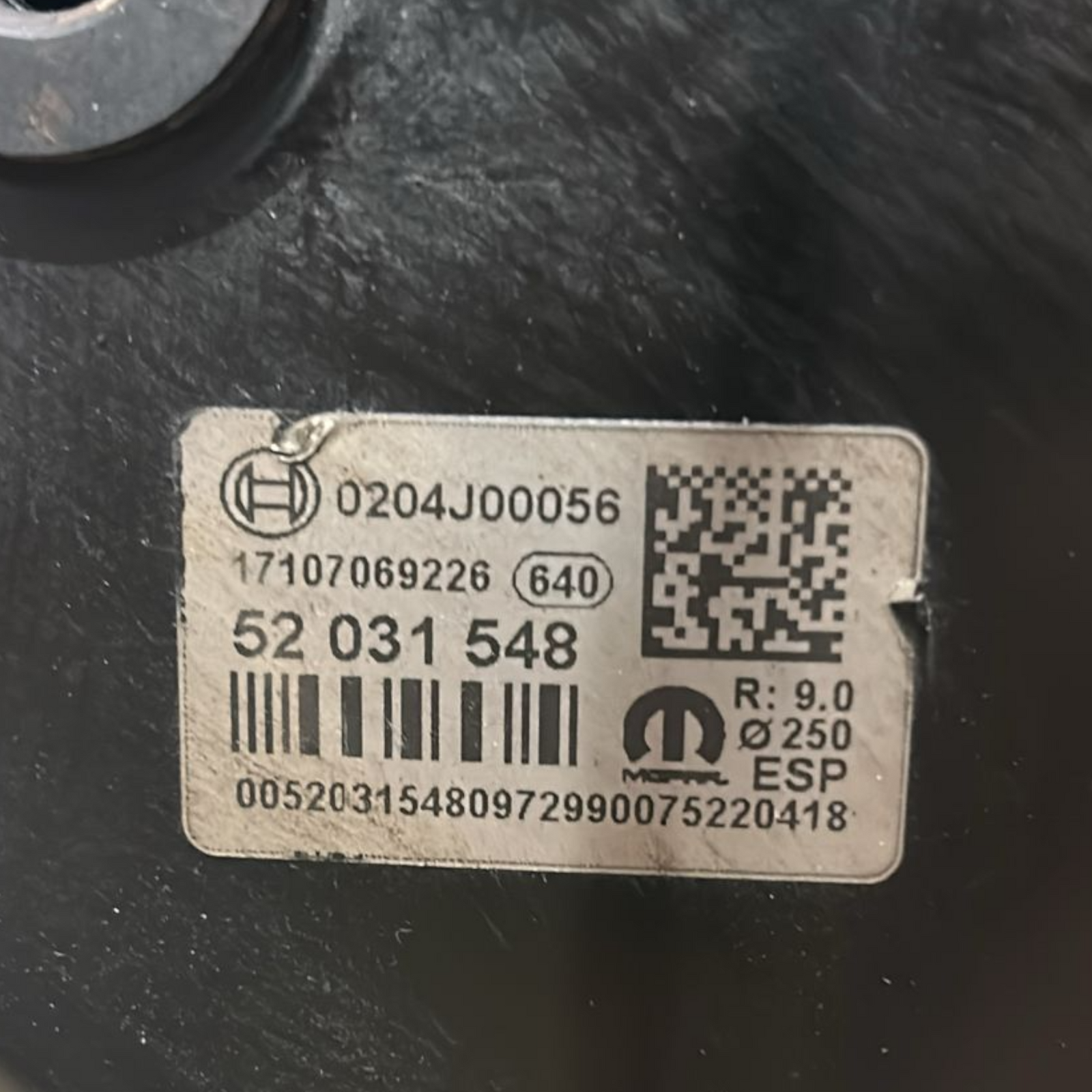 Pompa servofreno fiat 500x 1.6 diesel cod:52031548 (2014 >)