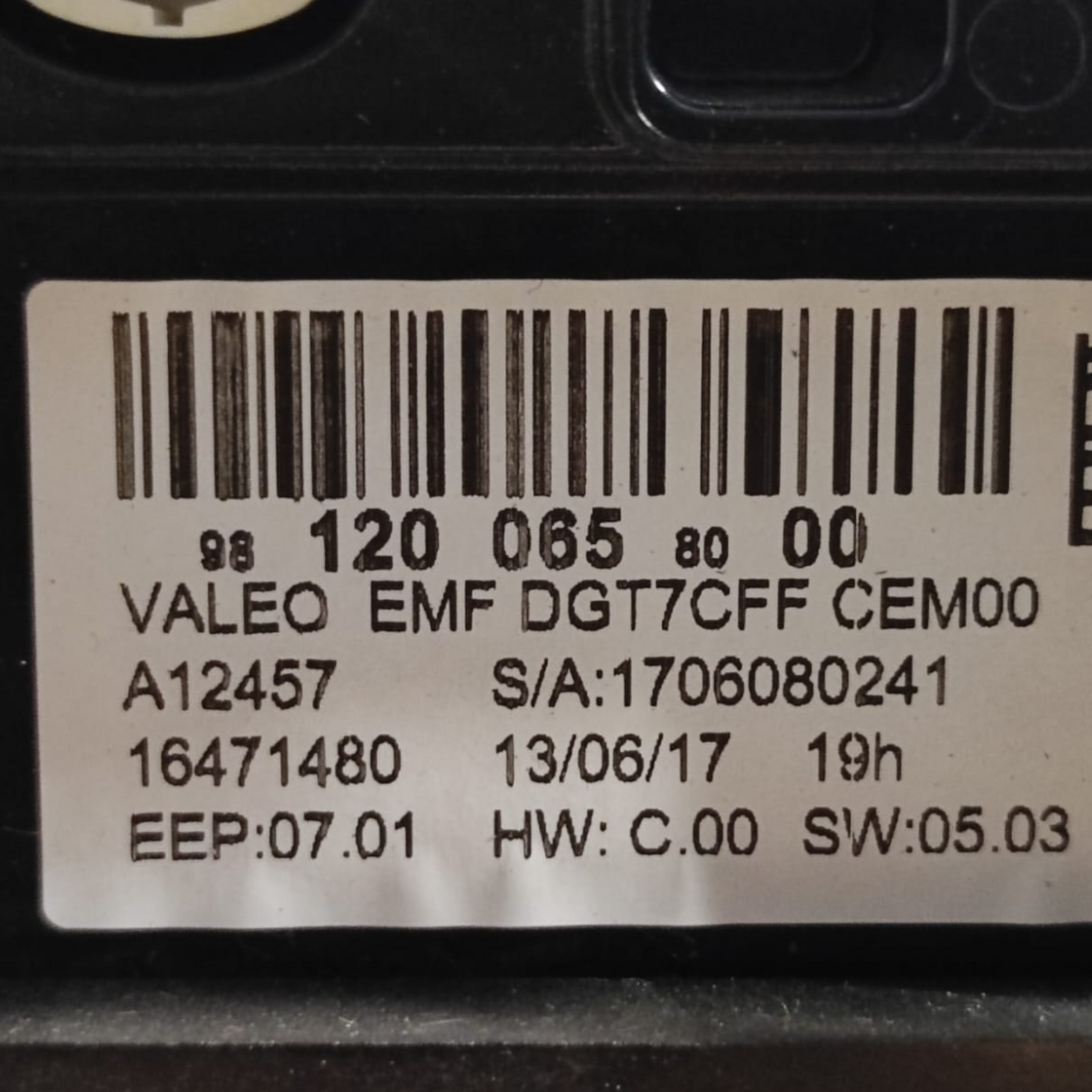 Anzeige / Bildschirm Citroen C3 Cod: 9812006580 (2016-)