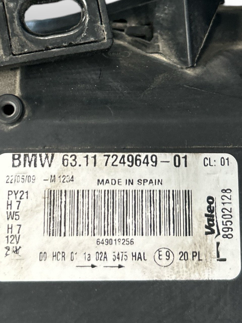 Headlight / Halogen Front Left BMW Series 1 (E87) (2004 > 2012) code.7249649 - F&P CRASH SRLS - Used Parts