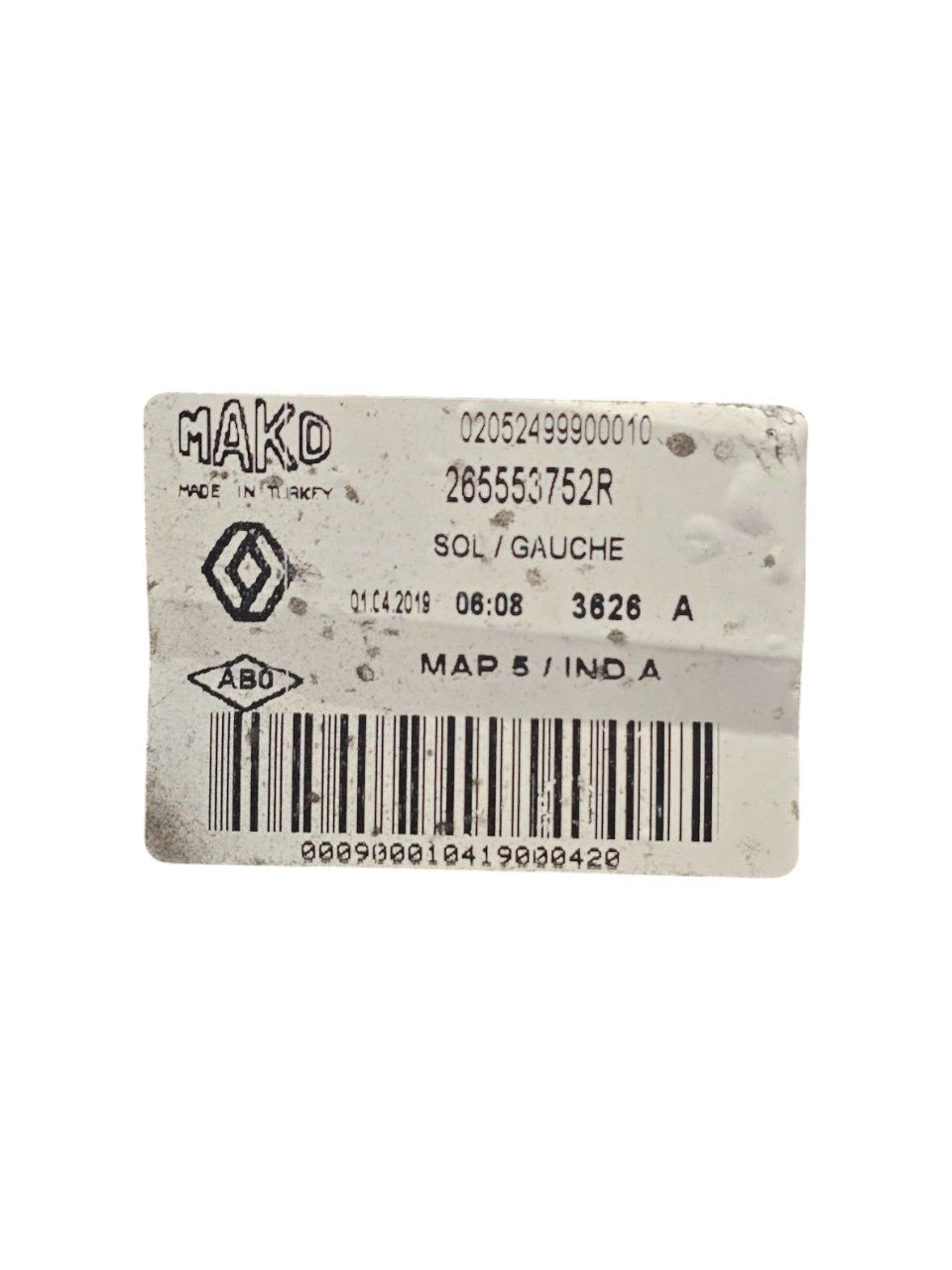 Fanale / Stop Alogeno Esterno Sinistro Renault Clio IV Cod:265553752R (2012 - 2021) - F&P CRASH SRLS - Ricambi Usati