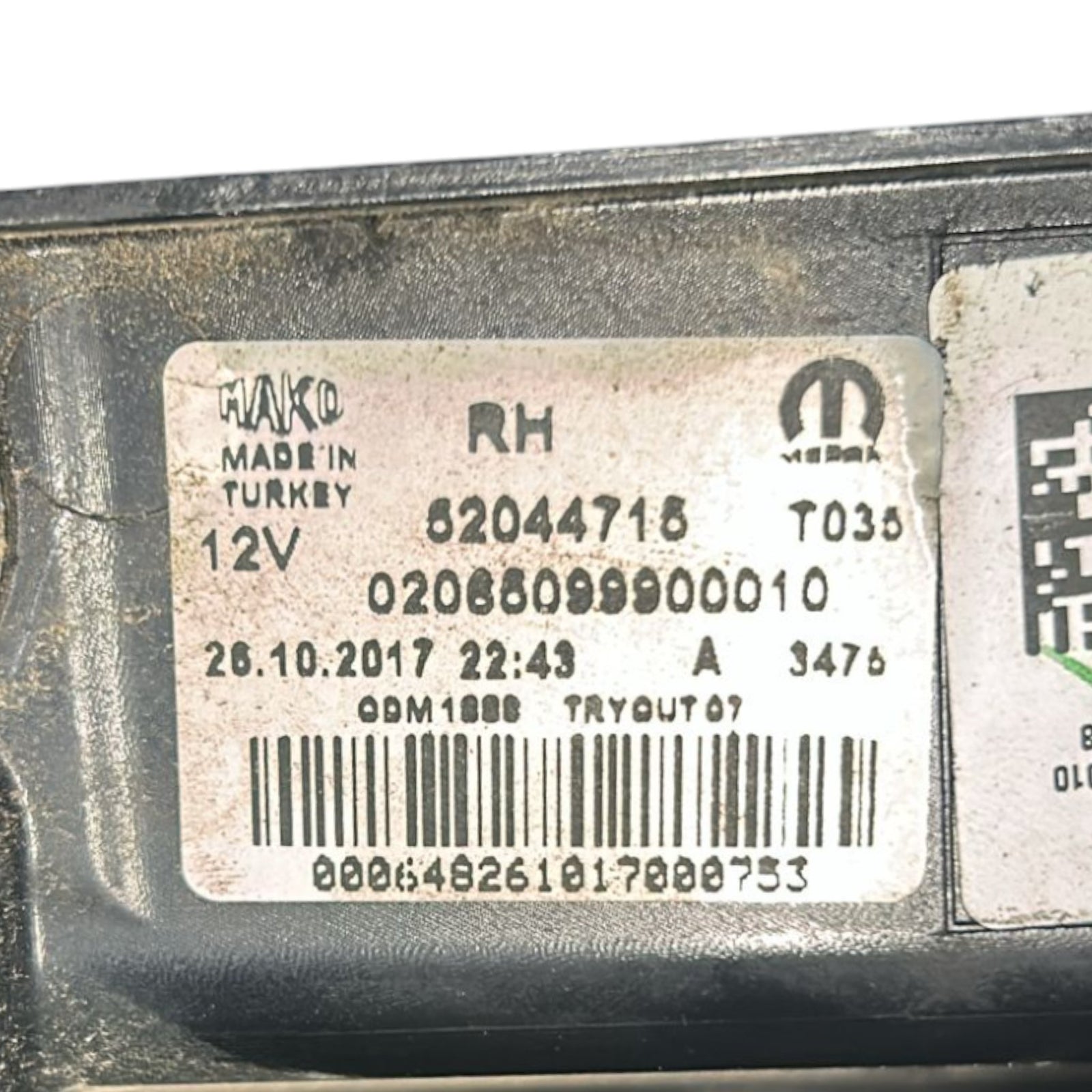 Rear Halogen Stop Light Right Fiat Doblo II cod.52044715 (2009 > 2022) - F&P CRASH SRLS - Used Parts